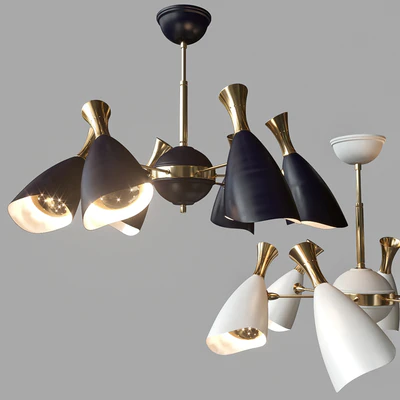 LED Chandelier 6 horns. China Manufacturing. — Ver 1