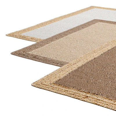 Natural Framed Braided Jute Rug — Вид 2