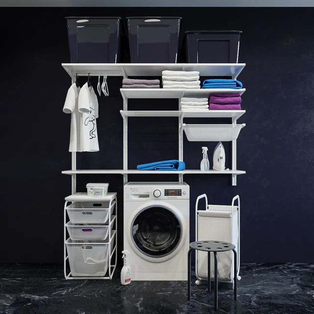 прачечная IKEA ikea BOAXEL БОАКСЕЛЬ система хранения /стиральная машина/Полотенца — Скачать