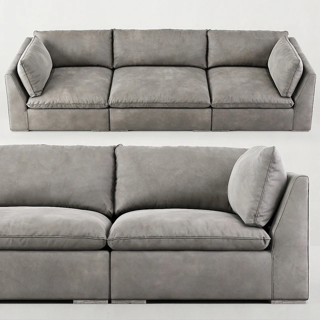 RH / COSTERA MODULAR LEATHER SOFA — Descargar