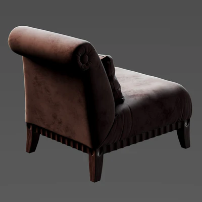 Giorgio Collection Occasional Arm chair 3D model — Ver 2
