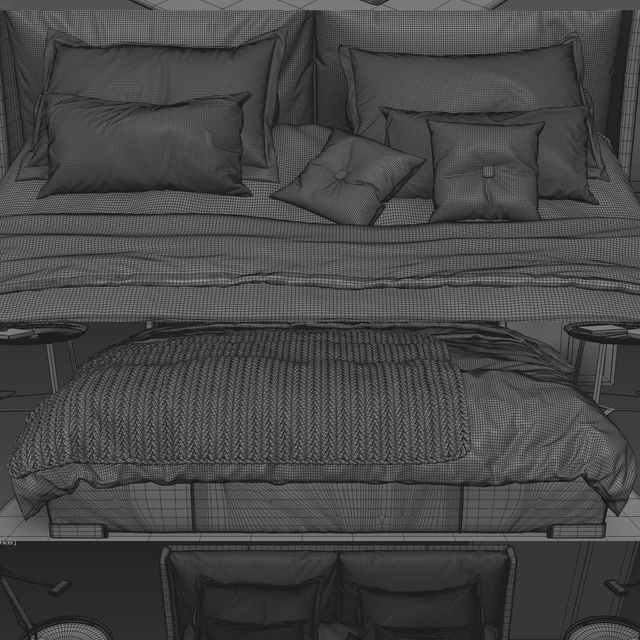 Natuzzi - Fenice Bed — Descargar