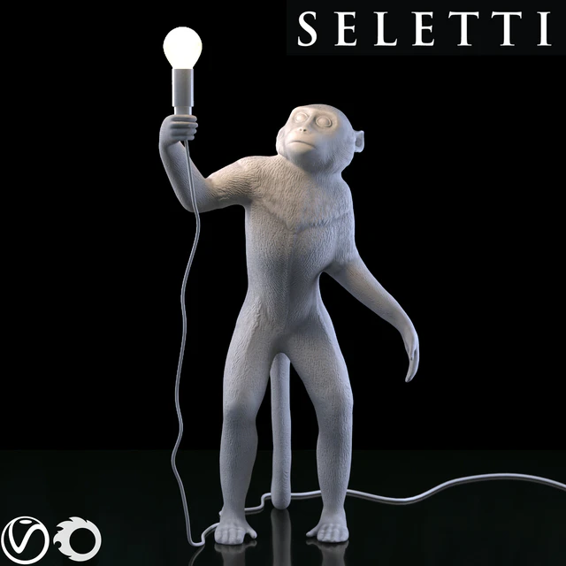 SELETTI The Monkey Lamp Standing Version — Descargar