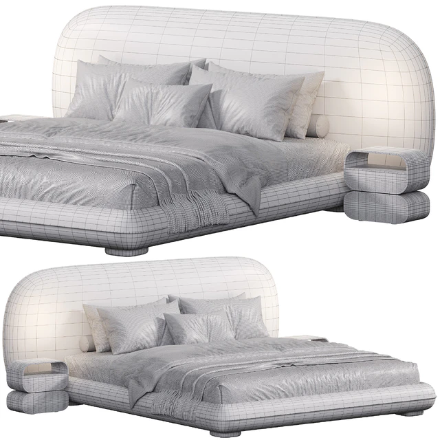 Bari bed by Como Casa — Скачать