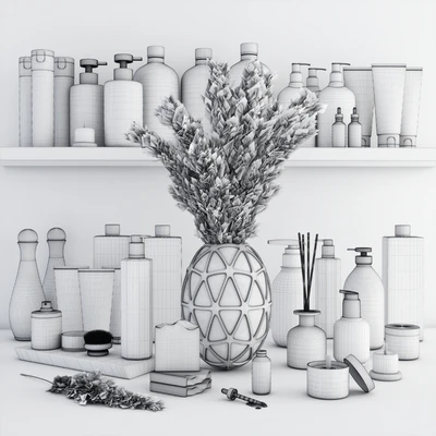 Bathroom Decorative Set 01 — Ver 2