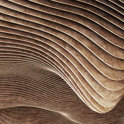 Parametric decor holl / Параметрический декор зал — Вид 2