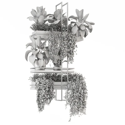 indoor plants in metal box 1580 — Ver 2