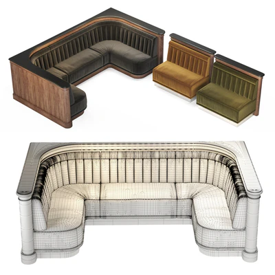 D0. Restaurant sofa — View 2