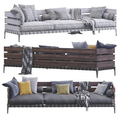 Leather Sofa Ansel By Flexform — Ver 2