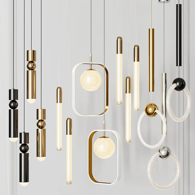 Four Pendant Lights amazing set vol.28 — Вид 1
