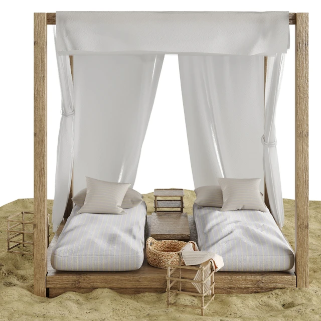 Beach lounge outdoor set 3 — Descargar
