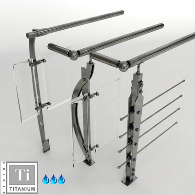 Titanium primenenie balusters on the street — Ver 1