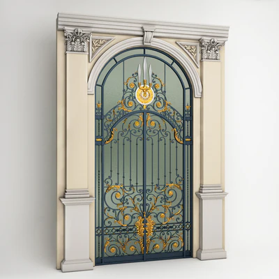 Chakri Maha Prasat Wrought Iron Entrance Door & Column — Вид 2