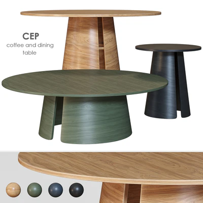 Cep TEULAT Dining and coffee table — Ver 1