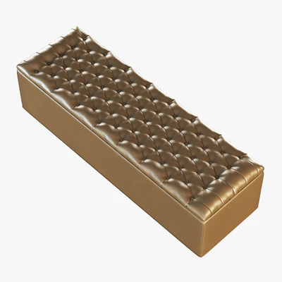 Poof rectangular Sky Capitone — Ver 2