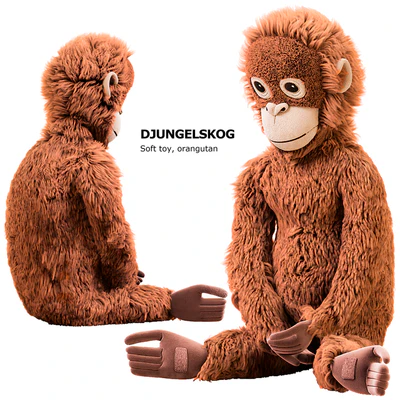 DJUNGELSKOG Soft toy, orangutan Ikea / мягкая игрушка ДЬЮНГЕЛЬСКОГ орангутанг Икеа — Вид 1