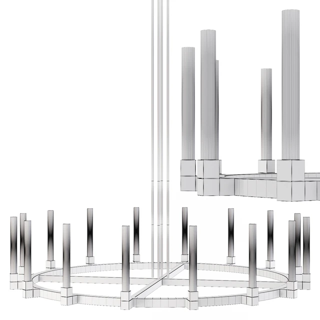Restoration Hardware CANNELE ROUND CHANDELIER 72 Black — Descargar