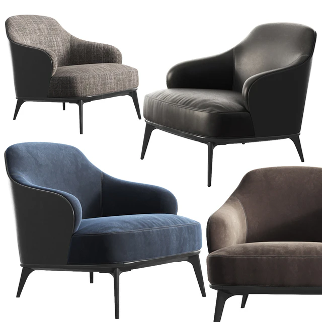 Leslie Armchair Minotti — Descargar