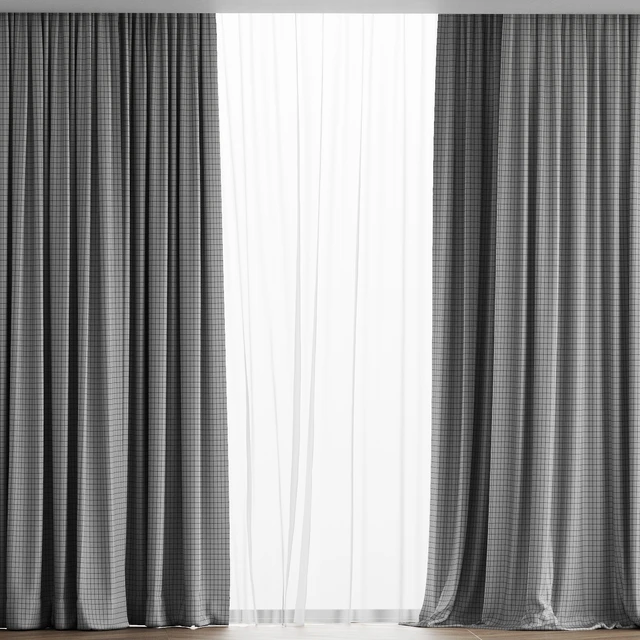 Curtain set and tulle 06 — Descargar