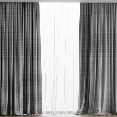 Curtain set and tulle 06 — Ver 2