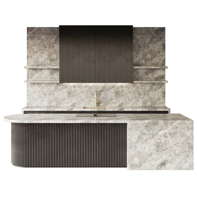 Modern style kitchen with island Kitchen 09 — Ver 3