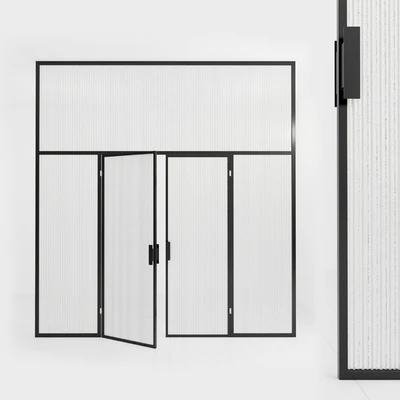 Glass partition. Door. 86 — Ver 1
