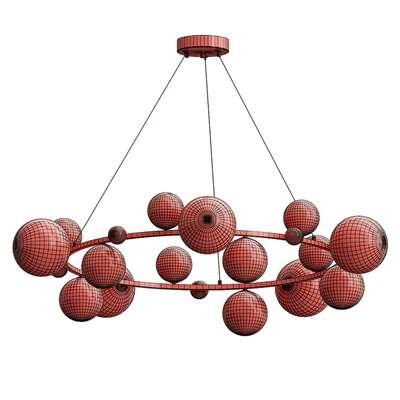 Nordic glass ball chandelier — Ver 2