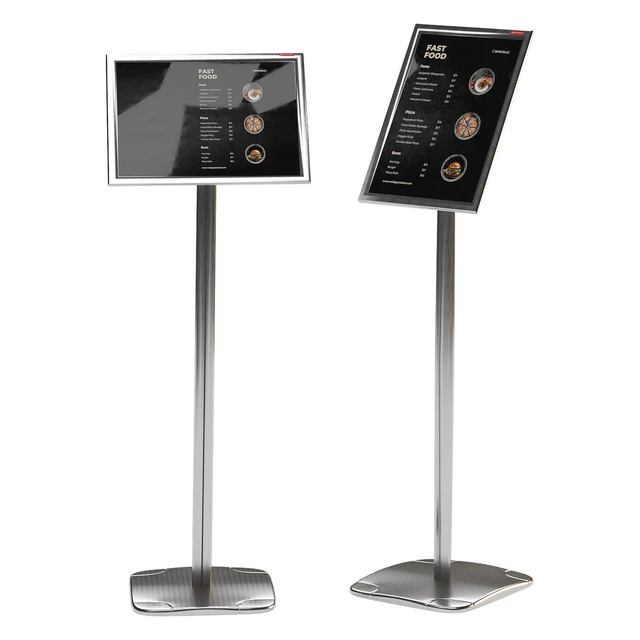 Floor information stand A3 BRAUBERG Extra with restaurant menu — Descargar