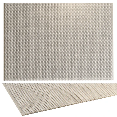 BENUTA WOOL RUG BEADS CREAM — Ver 1