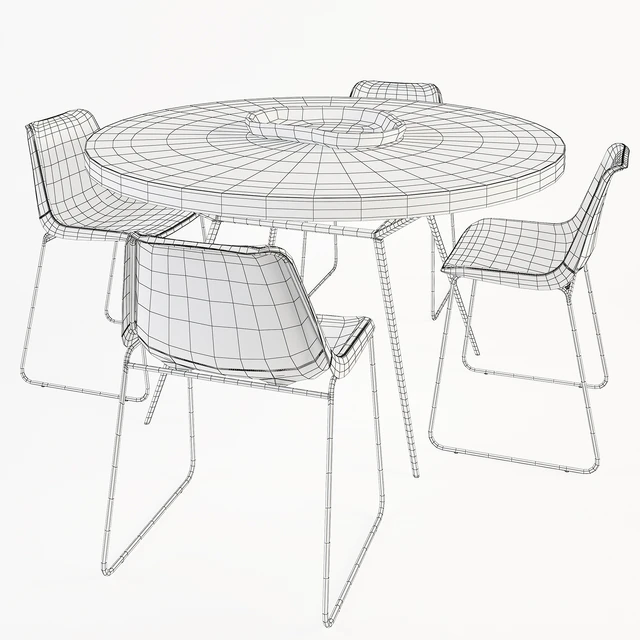 Frank Table Drexel Chair set2 — Descargar