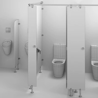 Sanitary partitions for public toilets FunderMax 2 (designer) — Ver 2