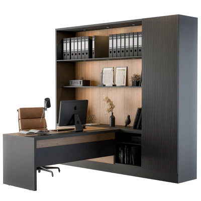 Office Furniture - Manager Set 04 — View 2