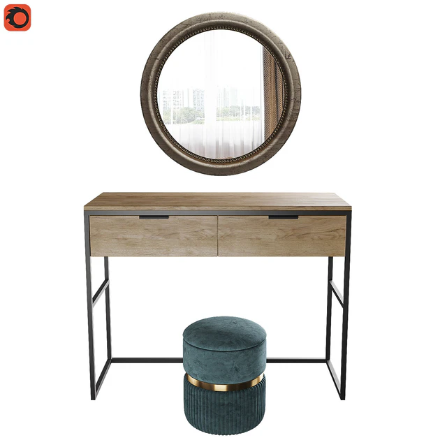 Dressing table Nord, pouf Roma big, mirror Afsan la redoute — Descargar