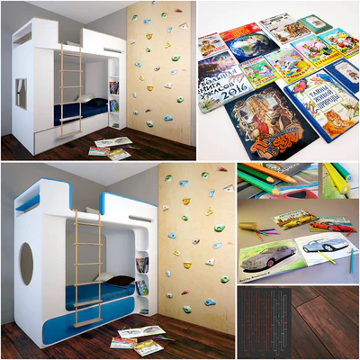 Baby bed with decor — Ver 1