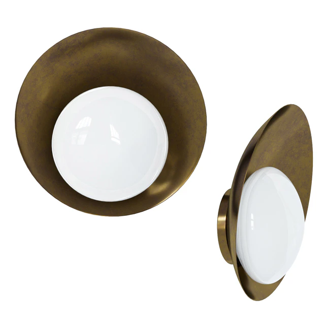 Brass Wall Lights "Concha" by Gallery L7 — Descargar