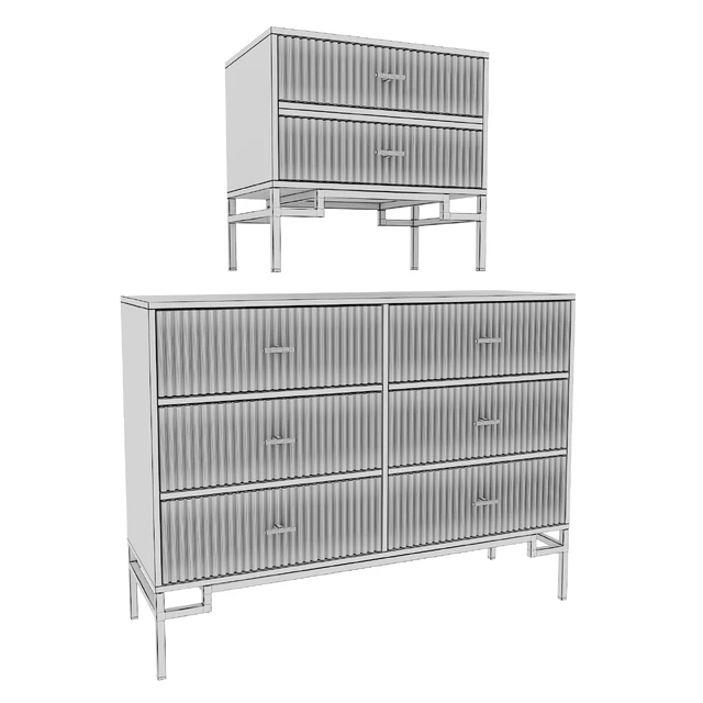 Chest of drawers and bedside table ISIDA — Descargar