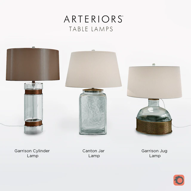 Arteriors - Table Lamps Set — Скачать
