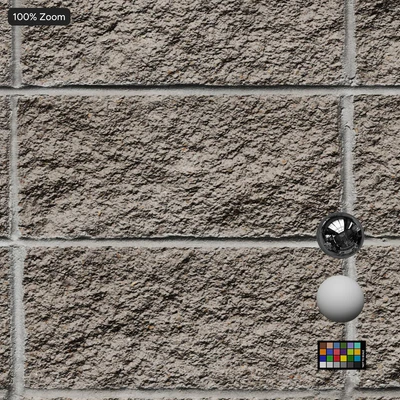 split face concrete block texture beige — View 2