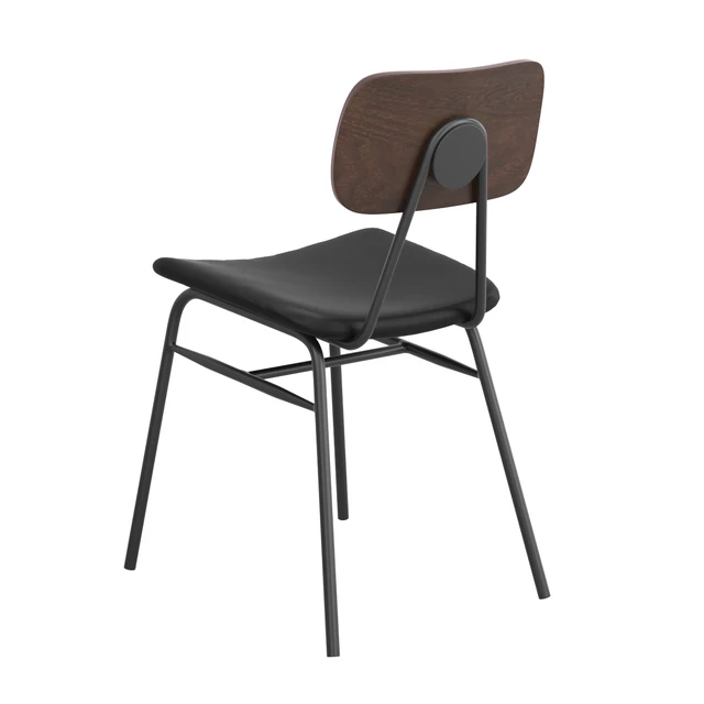Aeon Black Faux Leather Dining Chair — Descargar