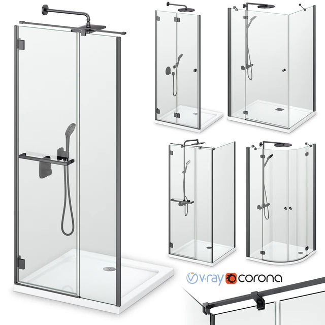 Душевые кабины Radaway Carena black — Скачать