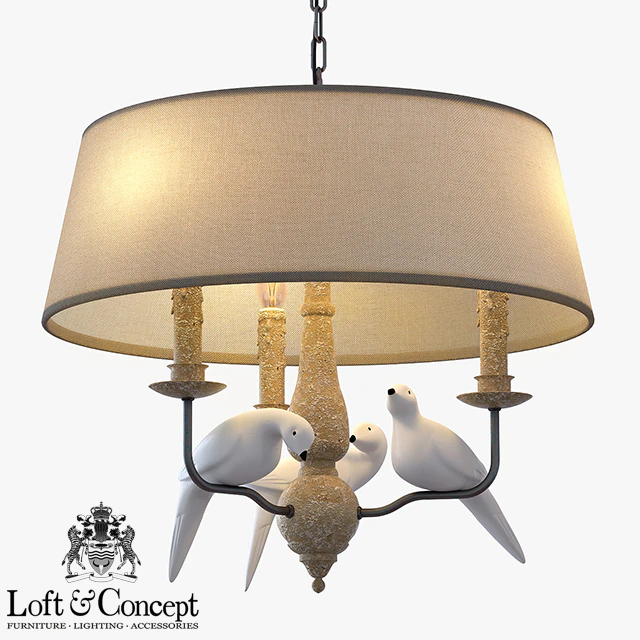 Подвесной светильник Norman Bird Chandelier Round — Скачать