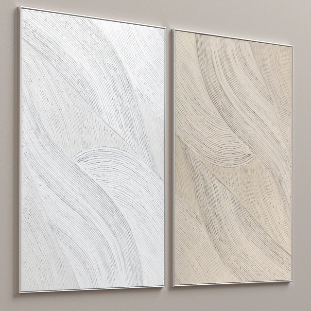 Abstract Textural Plaster Wall Art C-364 — Скачать