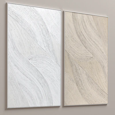Abstract Textural Plaster Wall Art C-364 — Вид 2