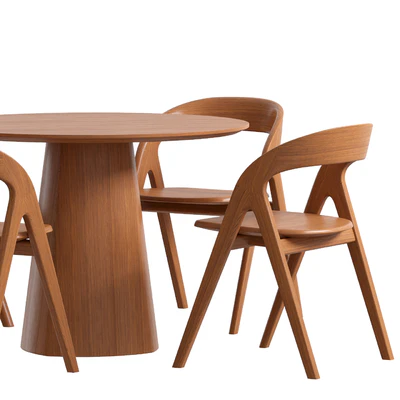 Table Anza and Chair Cooper by Bernhardt — Ver 2