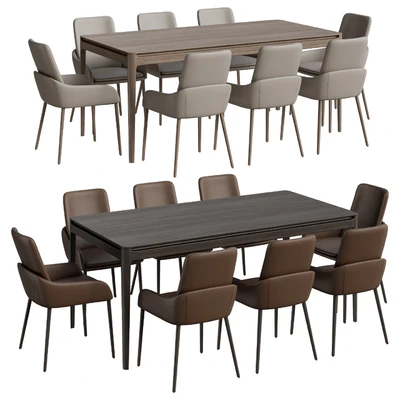 YACHTLINE Twiggy Table, Chelsea Chairs — Ver 1