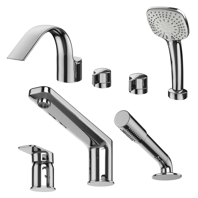 Inset bath mixers set 132 (Ravak, Grohe, IDEAL standard) — Descargar