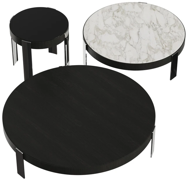 Minotti Mattia Round Coffee Tables — Скачать