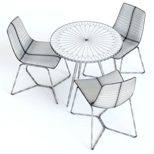 West Elm Wren Bistro Table and Slope Chairs — Скачать