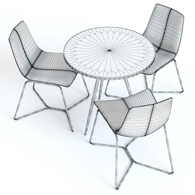 West Elm Wren Bistro Table and Slope Chairs — Вид 2