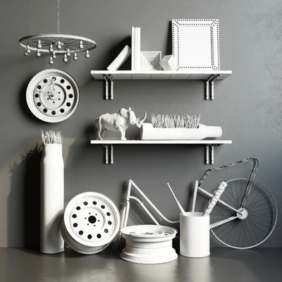 Loft decorative set RWB — Ver 2
